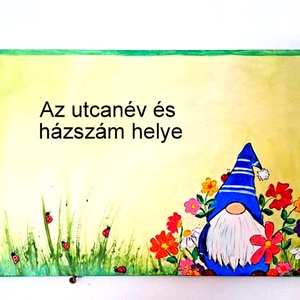 Utca tábla-egyedi, Otthon & Életmód, Ház & Kert, Házszám, Festészet, MESKA