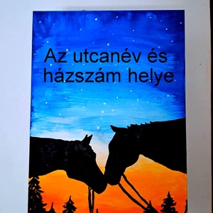 Utca tábla-egyedi, Otthon & Életmód, Ház & Kert, Házszám, Festészet, MESKA