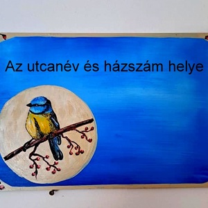 Utca tábla-egyedi, Otthon & Életmód, Ház & Kert, Házszám, Festészet, MESKA