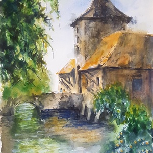 Akvarell festmény, Művészet, Festmény, Akvarell, Festészet, MESKA