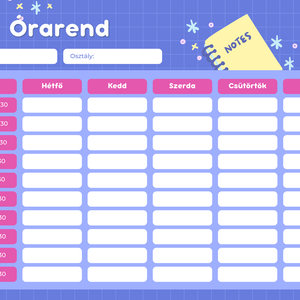 Órarend napi tervező Nyomtatható képek digitális formátumban e-mailben  - otthon & életmód - papír, írószer - egyedi szerkesztés - Meska.hu