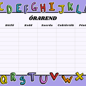 Órarend napi tervező Nyomtatható képek digitális formátumban e-mailben  - otthon & életmód - papír, írószer - egyedi szerkesztés - Meska.hu
