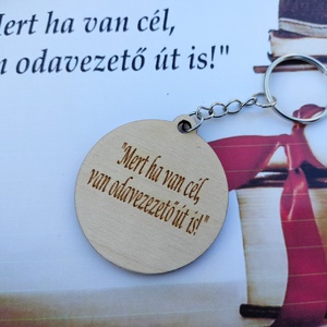 Fa kulcstartó ballagás ajándék egyedi gravírozott - táska & tok - kulcstartó & táskadísz - kulcstartó - Meska.hu