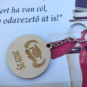 Fa kulcstartó ballagás ajándék egyedi gravírozott, Táska & Tok, Kulcstartó & Táskadísz, Kulcstartó, Gravírozás, pirográfia, MESKA