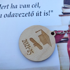 Fa kulcstartó ballagás ajándék egyedi gravírozott, Táska & Tok, Kulcstartó & Táskadísz, Kulcstartó, Gravírozás, pirográfia, MESKA