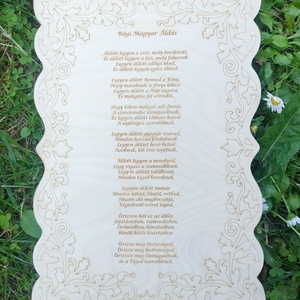 Régi magyar áldás fa tábla házi áldás , Otthon & Életmód, Vallás, Házi áldás, Gravírozás, pirográfia, MESKA