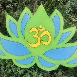 AUM OM Lótusz spirituális meditáció Aum Om / hinduizmus jóga spirituális szimbólum - Meska.hu