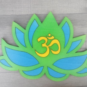 AUM OM Lótusz spirituális meditáció Aum Om / hinduizmus jóga spirituális szimbólum - otthon & életmód - dekoráció - dísztárgy - Meska.hu