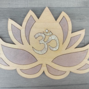 AUM OM Lótusz spirituális meditáció Aum Om / hinduizmus jóga spirituális szimbólum - otthon & életmód - dekoráció - dísztárgy - Meska.hu