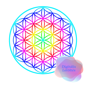 Nyomtatható PDF  csakra poszter, 7 jóga grafika, meditációs és energia gyógyító élet virága mandalaspirituális , Művészet, Grafika & Illusztráció, Digitális, , MESKA