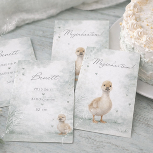 Megérkeztem � Kacsás babaköszöntő kártya (digitális) - Meska.hu