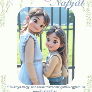 Anyák Napi Köszöntő Ajándék Egyedi Grafika  - Meska.hu