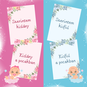 Kismama mérföldkő kártyák (nyomtatható pdf) - művészet - naptárkártyák, sportkártyák - Meska.hu