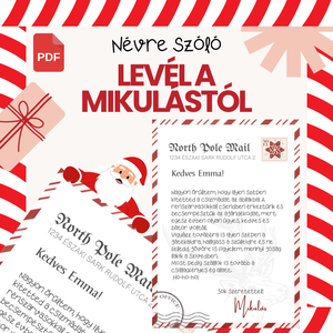 Névre szóló levél a Mikulástól (nyomtatható pdf) - Meska.hu