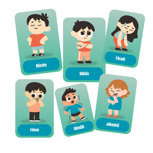 Érzelemkártyák gyerekeknek (nyomtatható pdf) - játék & sport - készségfejlesztő és logikai játék - oktató játékok - Meska.hu