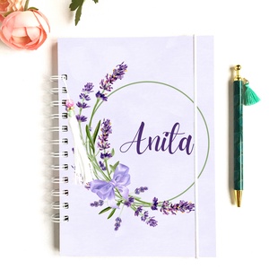 Anita - Díszített spirálfüzet, egyedi, névre szóló, Otthon & Életmód, Papír, írószer, Jegyzetfüzet & Napló, Fotó, grafika, rajz, illusztráció, Papírművészet, MESKA