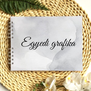 Egyedi grafikával készülő esküvői vendégkönyv, fotóalbum - Meska.hu
