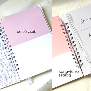 Gabriella - Díszített spirálfüzet, egyedi, névre szóló  - otthon & életmód - papír, írószer - jegyzetfüzet & napló - Meska.hu