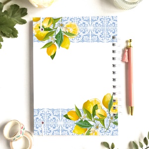 Alexandra - Díszített spirálfüzet, egyedi, névre szóló - otthon & életmód - papír, írószer - jegyzetfüzet & napló - Meska.hu