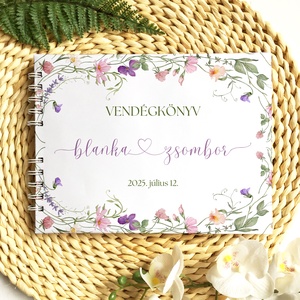 Provence esküvői vendégkönyv, fotóalbum - esküvő - emlék & ajándék - vendégkönyv - Meska.hu