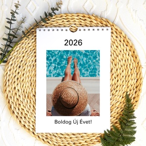 Fényképes falinaptár névnapokkal 2026, Otthon & Életmód, Dekoráció, Fali és függő dekoráció, Falinaptár & Öröknaptár, Fotó, grafika, rajz, illusztráció, Papírművészet, MESKA