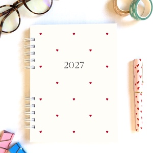 Apró szívecskés határidőnapló 2027 - Meska.hu