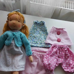  Lili, öltöztethető Waldorf baba - játék & sport - baba & babaház - öltöztethető baba - Meska.hu