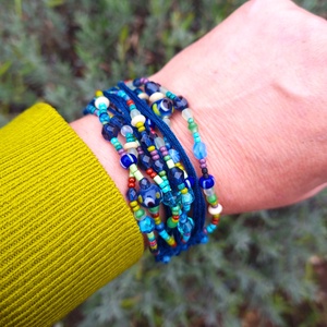 Kócos karkötő - ékszer - karkötő - gyöngyös karkötő - Meska.hu