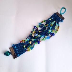 Kócos karkötő - ékszer - karkötő - gyöngyös karkötő - Meska.hu