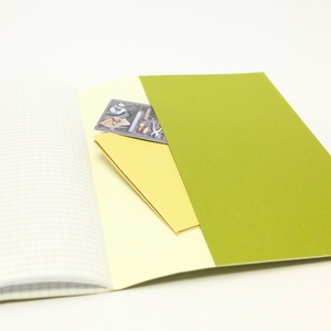 Nagy francia kockás füzet, kézzel nyomott pecsét jungel minta 18x25 zöld iskolai füzet jegyzetfüzet moleskine F051 -  - Meska.hu