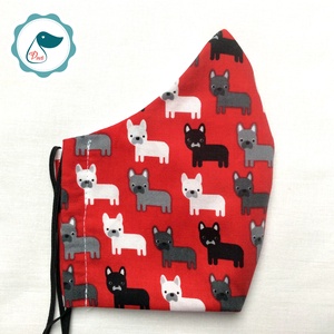 Egyedi szájmaszk -kutyás kiskamasz szájmaszk - textil szájmaszk - egészségügyi szájmaszk - mosható szájmaszk - gyerek - gyerek - Meska.hu