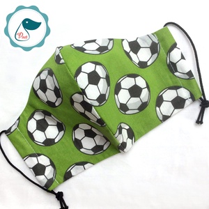 Maszk - egyedi szájmaszk - férfi futball labdás szájmaszk - textil szájmaszk - egészségügyi szájmaszk -  - Meska.hu