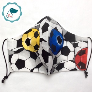 Egyedi szájmaszk - férfi fotball mintás szájmaszk - textil szájmaszk - egészségügyi szájmaszk -  - Meska.hu