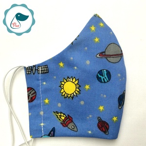 Egyedi bolygos maszk - kiskamasz arcmaszk - textil szájmaszk - egészségügyi szájmaszk - mosható szájmaszk - gyerek - gyerek - Meska.hu
