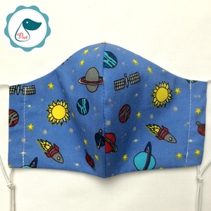 Egyedi bolygos maszk - kiskamasz arcmaszk - textil szájmaszk - egészségügyi szájmaszk - mosható szájmaszk - gyerek - gyerek - Meska.hu