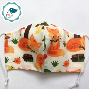 Egyedi szájmaszk - rókás kiskamasz szájmaszk - textil szájmaszk - egészségügyi szájmaszk - mosható szájmaszk -  - Meska.hu