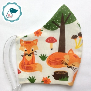 Egyedi szájmaszk - rókás kiskamasz szájmaszk - textil szájmaszk - egészségügyi szájmaszk - mosható szájmaszk -  - Meska.hu