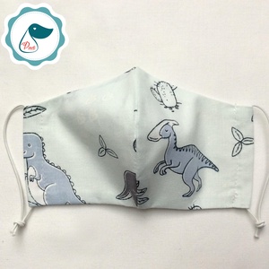 Egyedi szájmaszk - dinoszauruszos gyerek szájmaszk - textil szájmaszk - egészségügyi szájmaszk - mosható szájmaszk -  - Meska.hu