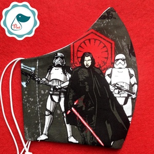 Egyedi szájmaszk - Star wars- kiskamasz szájmaszk - textil szájmaszk - egészségügyi szájmaszk - mosható szájmaszk -  - Meska.hu