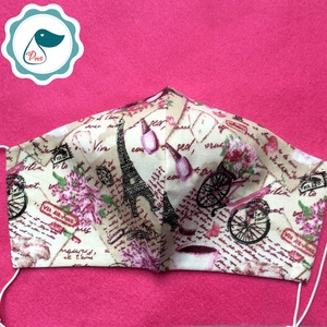 Egyedi szájmaszk - vintage - felnőtt női és teenager szájmaszk - textil szájmaszk - egészségügyi szájmaszk - női - női - Meska.hu