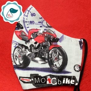 Maszk - egyedi szájmaszk - férfi motoros arcmaszk - textil szájmaszk - egészségügyi szájmaszk - férfi & uniszex - férfi & uniszex - Meska.hu