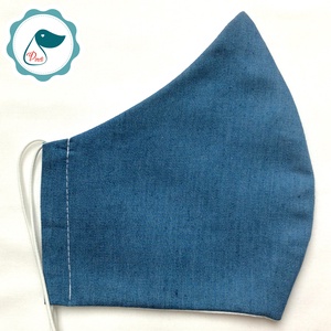 Egyedi kék - férfi  szájmaszk - textil szájmaszk - egészségügyi szájmaszk - mosható szájmaszk - férfi & uniszex - férfi & uniszex - Meska.hu