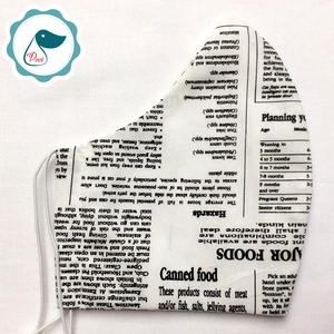 Egyedi újság mintás szájmaszk - férfi szájmaszk - textil szájmaszk - egészségügyi szájmaszk - férfi & uniszex - férfi & uniszex - Meska.hu