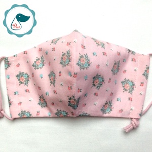 Egyedi vintage virág csokor mintás - kiskamasz - textil szájmaszk - egészségügyi szájmaszk - mosható szájmaszk - gyerek - gyerek - Meska.hu