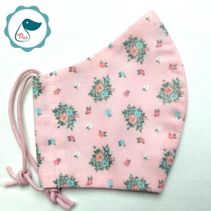 Egyedi vintage virág csokor mintás - kiskamasz - textil szájmaszk - egészségügyi szájmaszk - mosható szájmaszk - gyerek - gyerek - Meska.hu