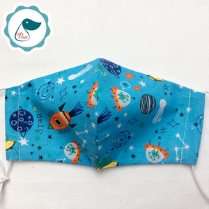 Egyedi bolygó mintás -  gyerek szájmaszk - textil szájmaszk - egészségügyi szájmaszk - mosható szájmaszk - gyerek - gyerek - Meska.hu