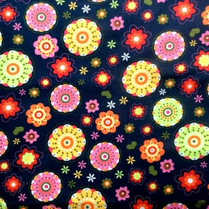 Egyedi sötétkék szines virág mintás -  gyerek szájmaszk - textil szájmaszk  - mosható szájmaszk - női - női - Meska.hu