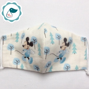Egyedi mikiegér mintás -   flanel gyerek szájmaszk - textil szájmaszk  - mosható szájmaszk - gyerek - gyerek - Meska.hu