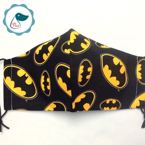 Egyedi batman logo mintás - felnőtt női és teenager szájmaszk - textil szájmaszk - egészségügyi szájmaszk - férfi & uniszex - férfi & uniszex - Meska.hu
