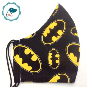 Egyedi batman logo mintás - felnőtt női és teenager szájmaszk - textil szájmaszk - egészségügyi szájmaszk - férfi & uniszex - férfi & uniszex - Meska.hu